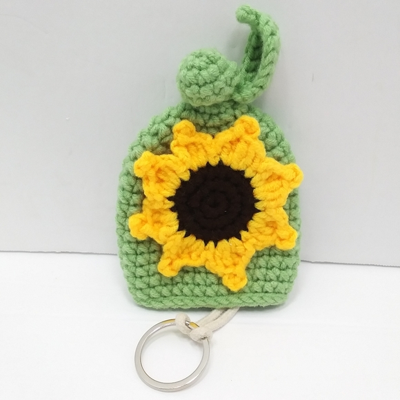FROM THE GARDEN for Dolls Kill Sunflower Crochet Key Ring Cover NWOT - Picture 2 of 16